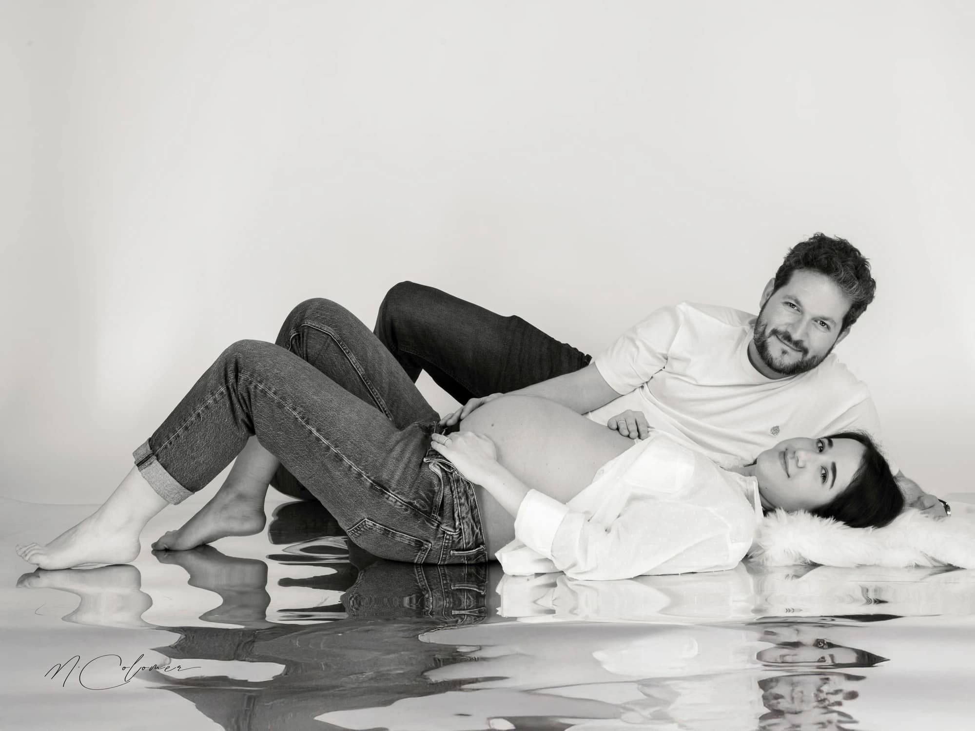 Fotografía de embarazo — Colomer Fotógrafos